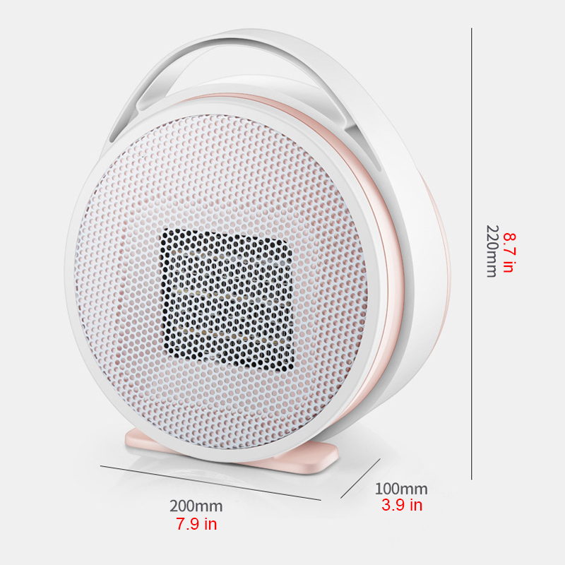 110V800WElectricHeaterDesktopHomeOfficePortableWarmSpaceFanLowNoiseOverheatingProtection-1738713-12