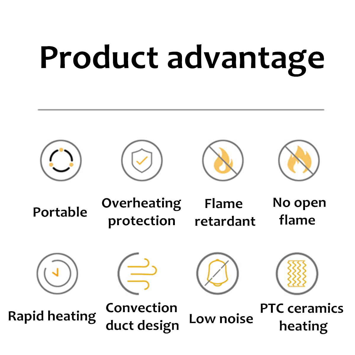 110V800WElectricHeaterDesktopHomeOfficePortableWarmSpaceFanLowNoiseOverheatingProtection-1738713-3