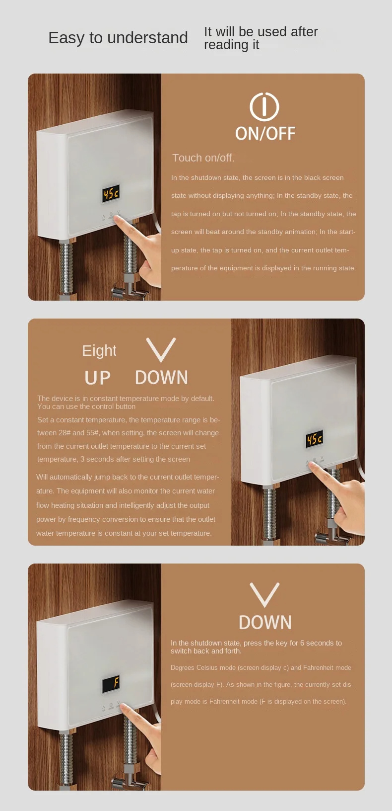 220V3000WInstantWaterHeaterBathroomKitchenWallMountedElectricHotWaterFastHeaterLCDTemperatureDisplay-2009107-17