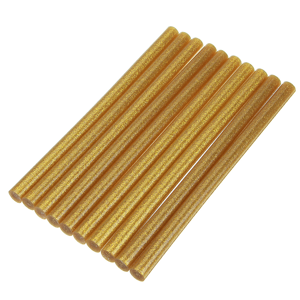 10Pcs11mmx200mmColorfulGlitterHotMeltGlueStickColorantDIYCraftsRepairModelAdhesiveSticks-1295253-3