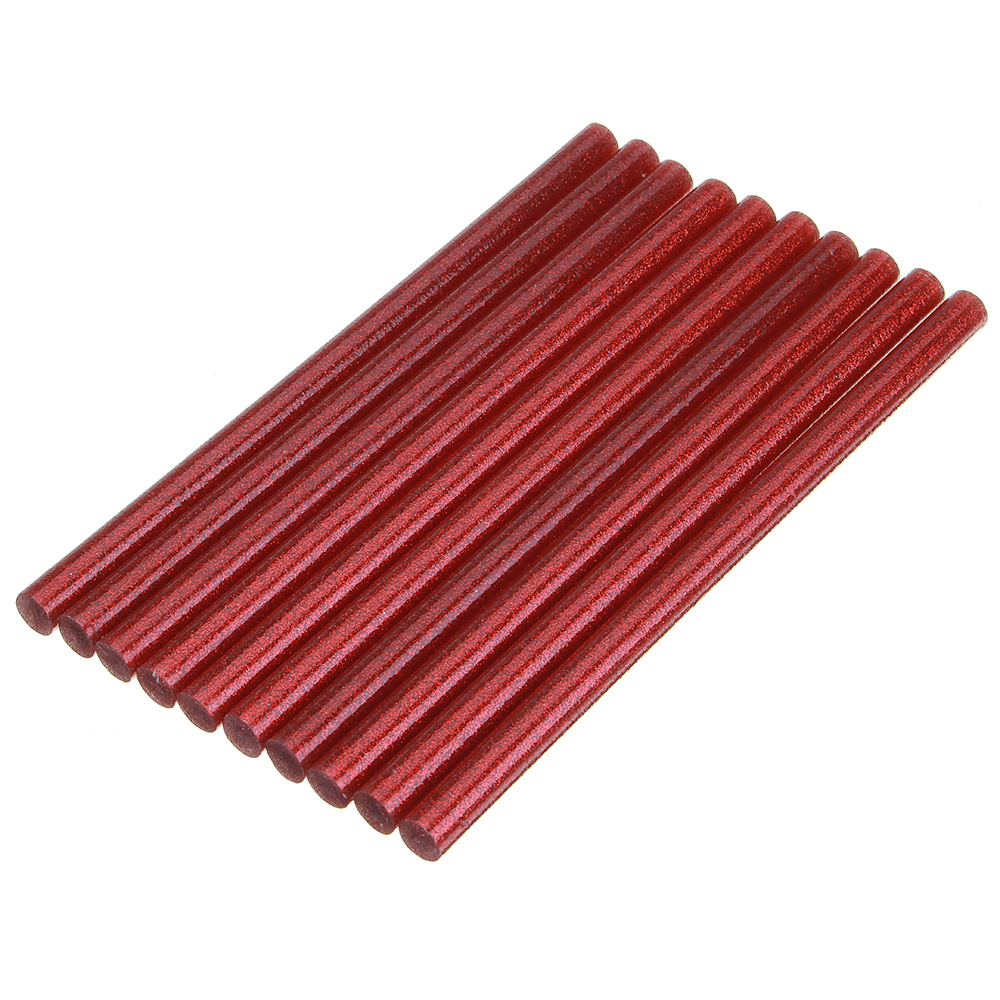 10Pcs11mmx200mmColorfulGlitterHotMeltGlueStickColorantDIYCraftsRepairModelAdhesiveSticks-1295253-7