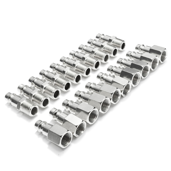 10pcs14inchMaleFemaleBSPAdapterCompressedAirQuickCouplingHose-1081719-3