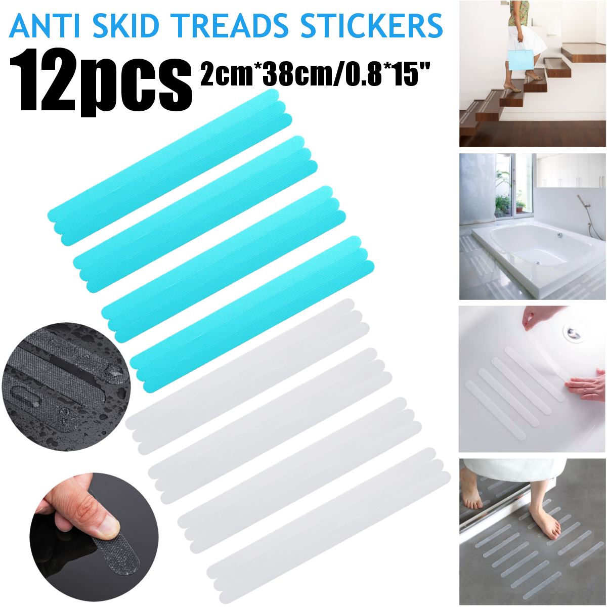 12PcsAntiSlipGripStripsNon-slipBathtubSafetyStickersShowerFloor-1777948-1