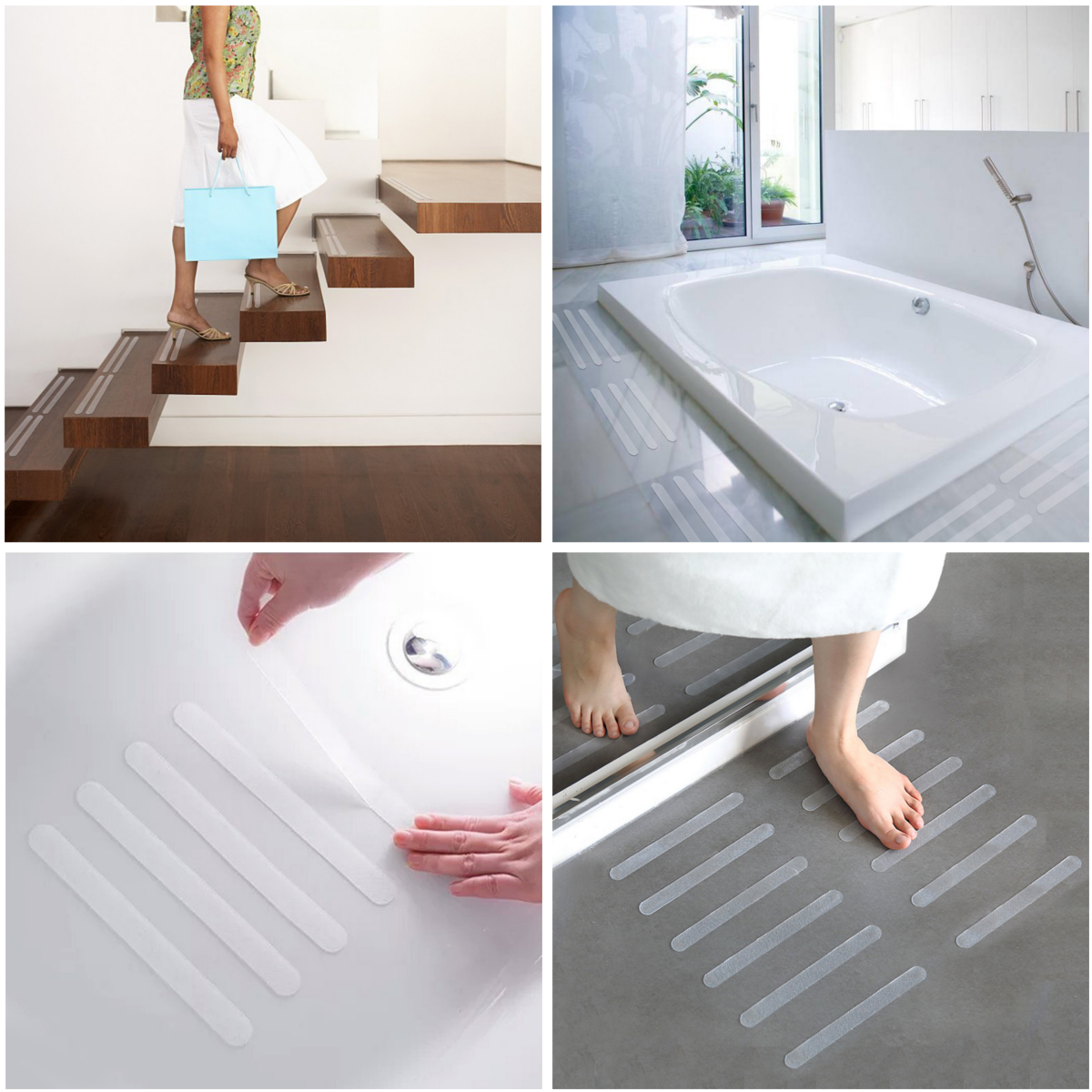 12PcsAntiSlipGripStripsNon-slipBathtubSafetyStickersShowerFloor-1777948-3