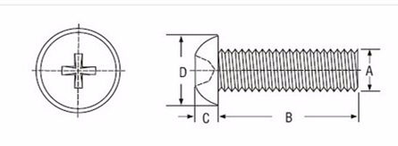 20pcsM25BlackNylonScrewsPhillipsPlasticRoundHeadScrewBolt-1002969-1