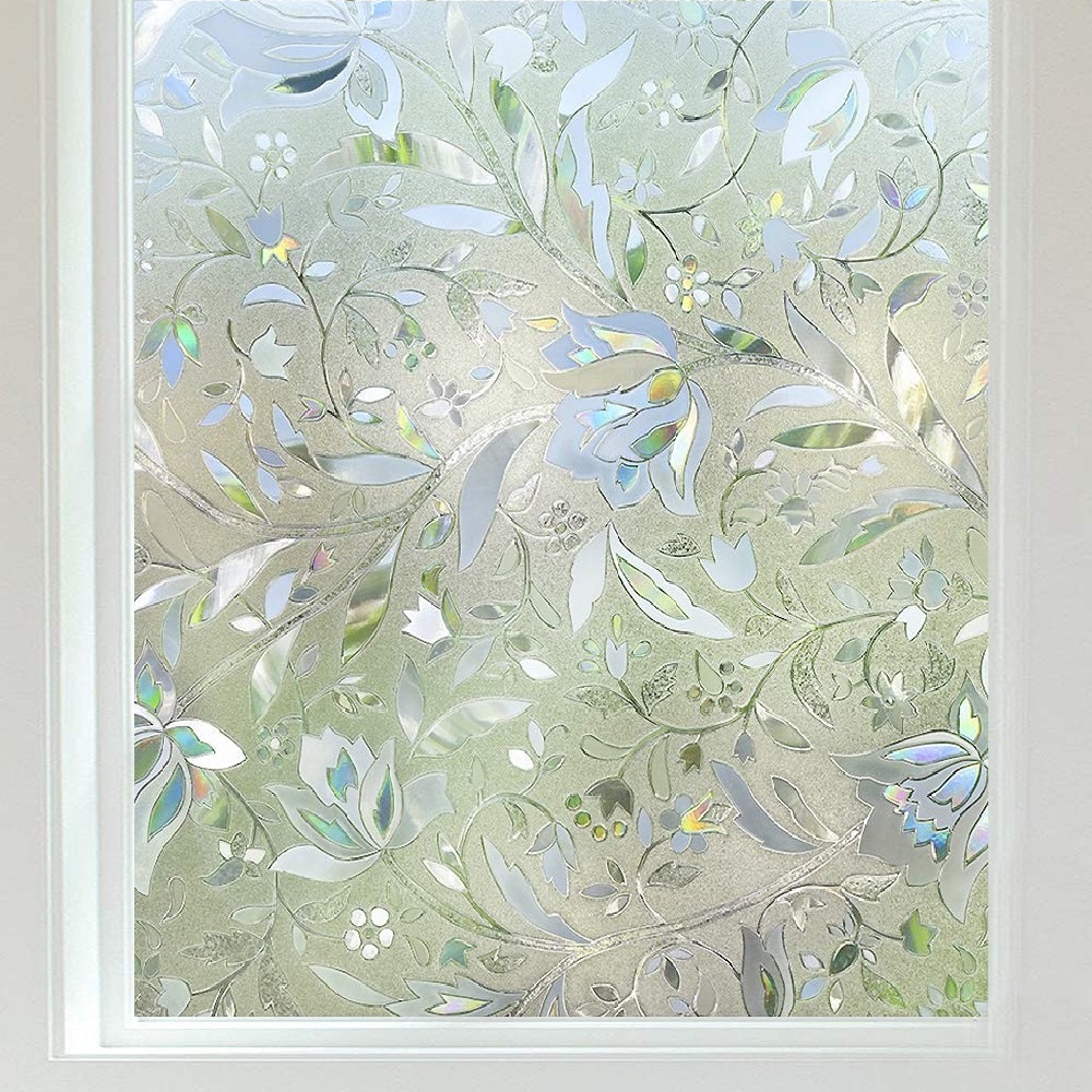 45cm2mStaticGluelessReusableRemovableFlowerWindowGlassFilmHomeDecoration-1802505-1