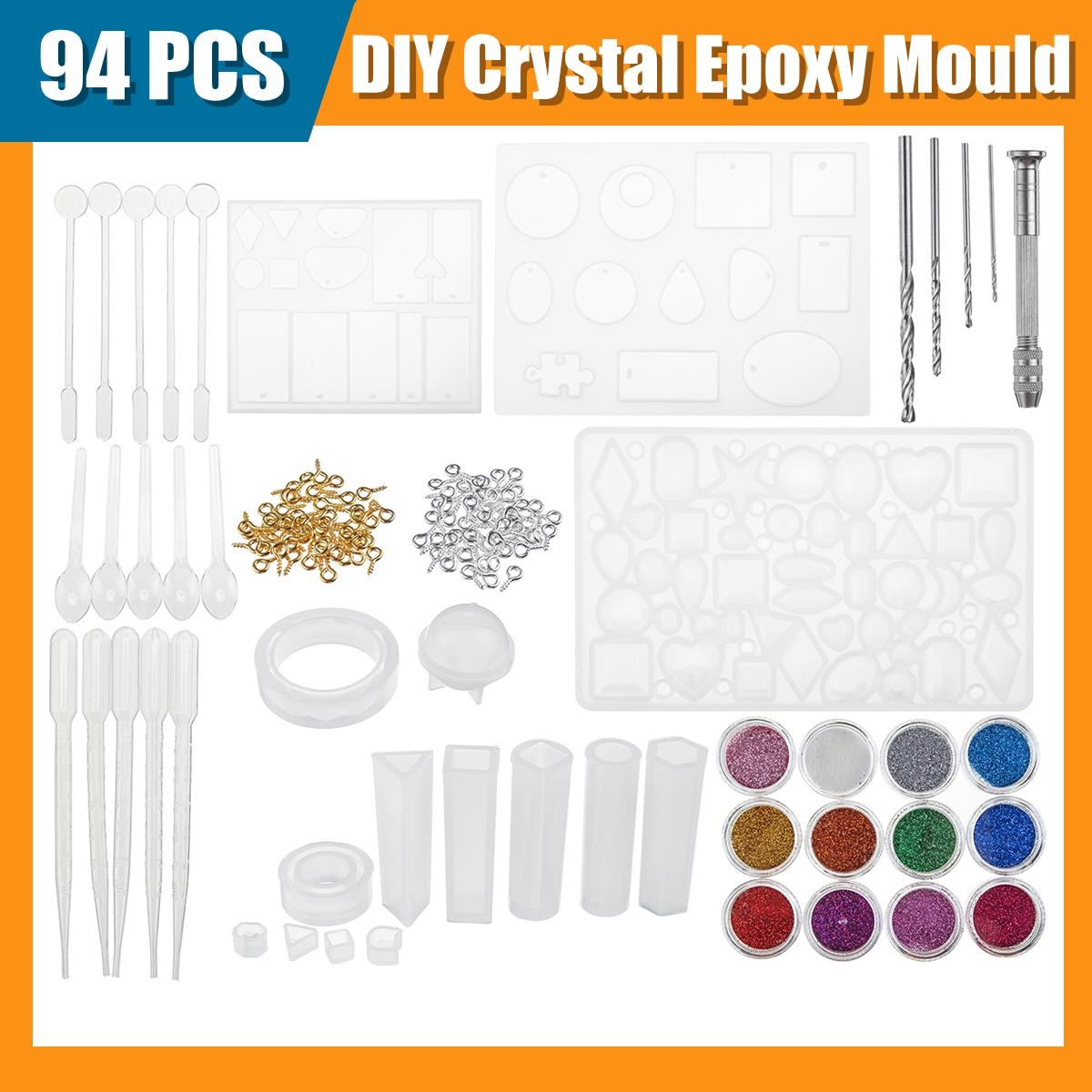 5594147159PcsResinCastingMoldsSiliconePendantTrayJewelryMould-1739577-12