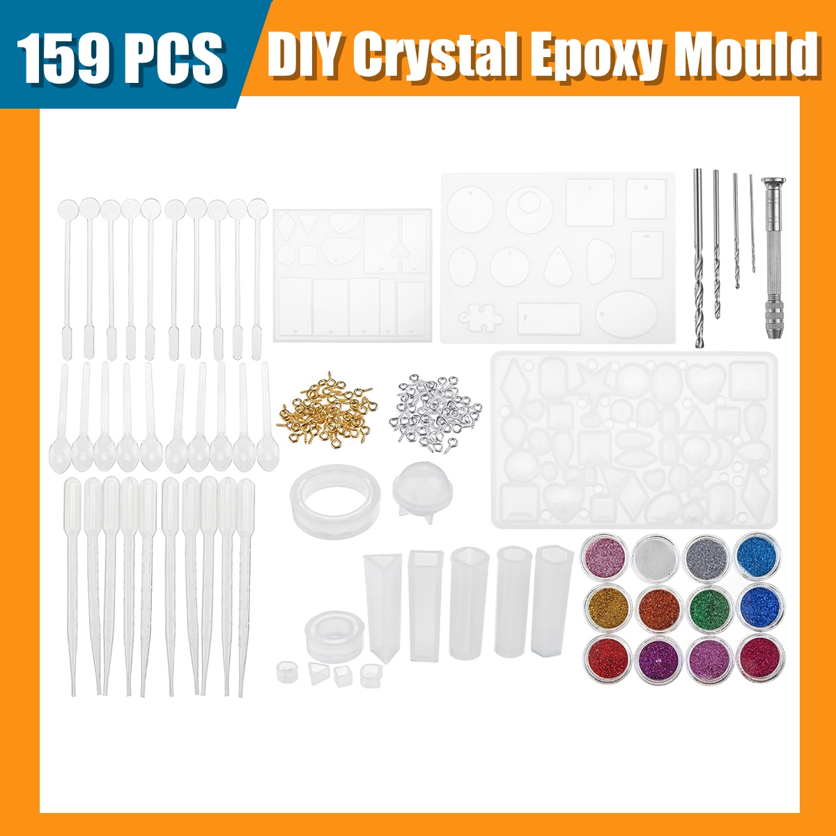 5594147159PcsResinCastingMoldsSiliconePendantTrayJewelryMould-1739577-10