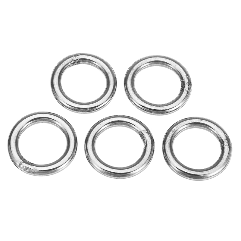 5Pcs5x30mm304StainlessSteelRoundORingWeldedMarineRiggingStrappingHardware-1200330-3