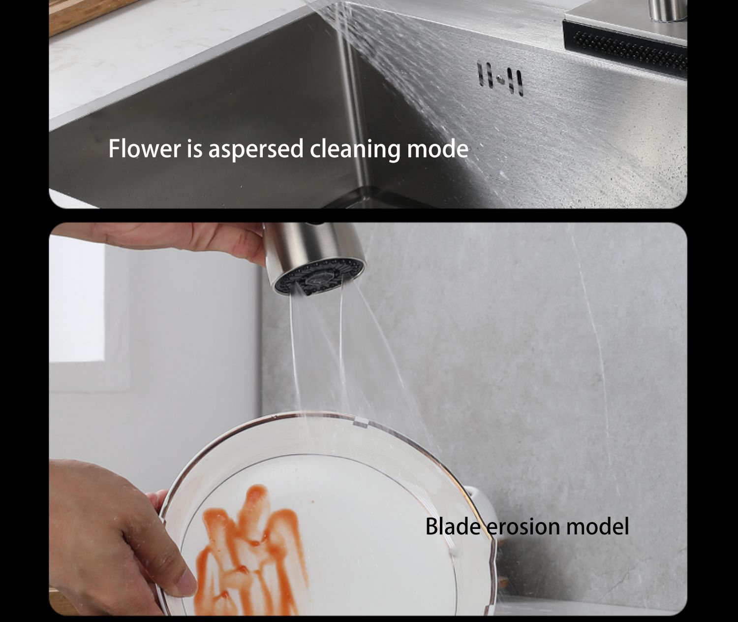 AGSIVOWaterfallKitchenSinkFaucetwith3ModesPullDownSprayer360DegreeRotationSingleHoleSingleHandle304S-1995629-7