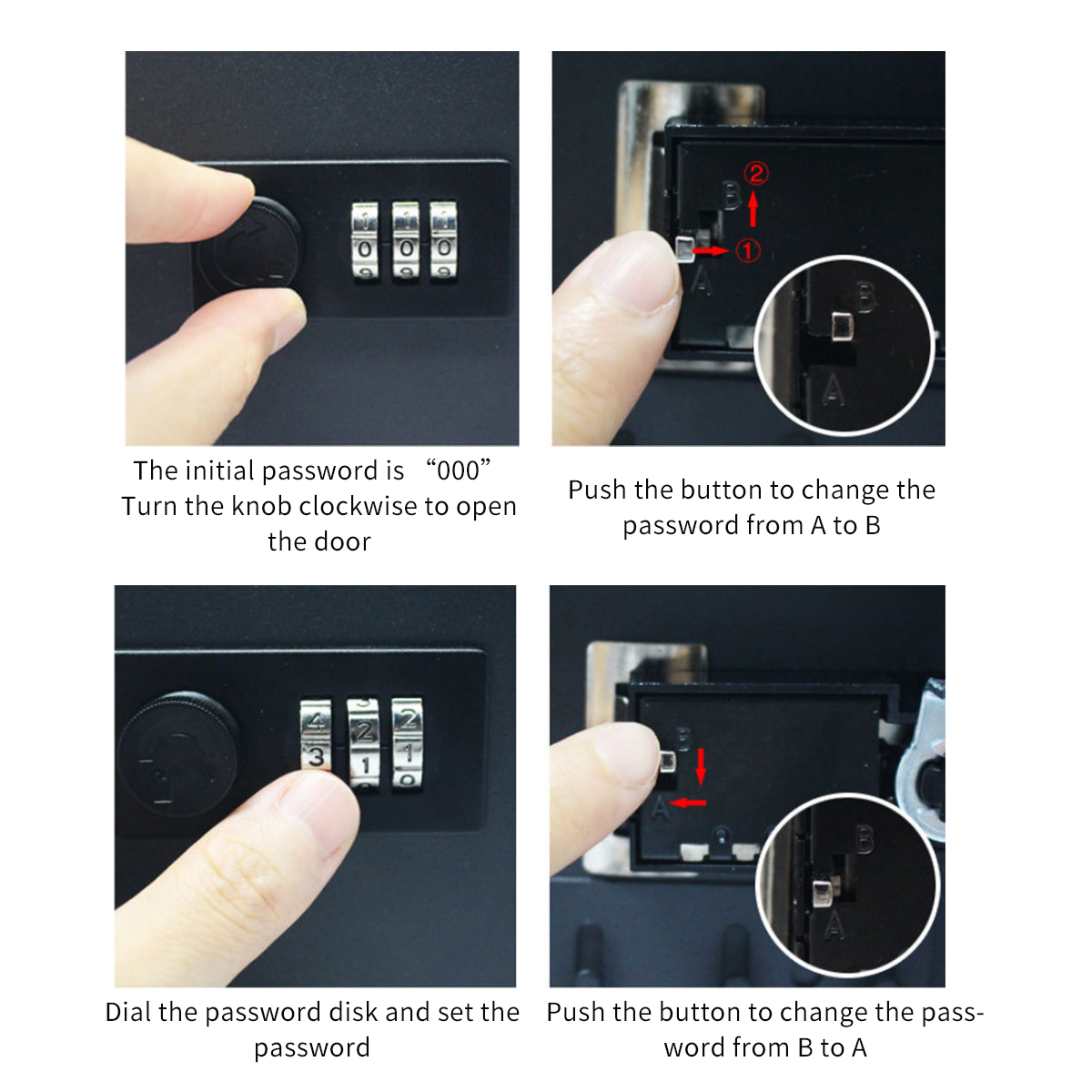 CombinationLockMetalKeyStorageCabinetWall-MountedLockableSafeBox-1586442-2