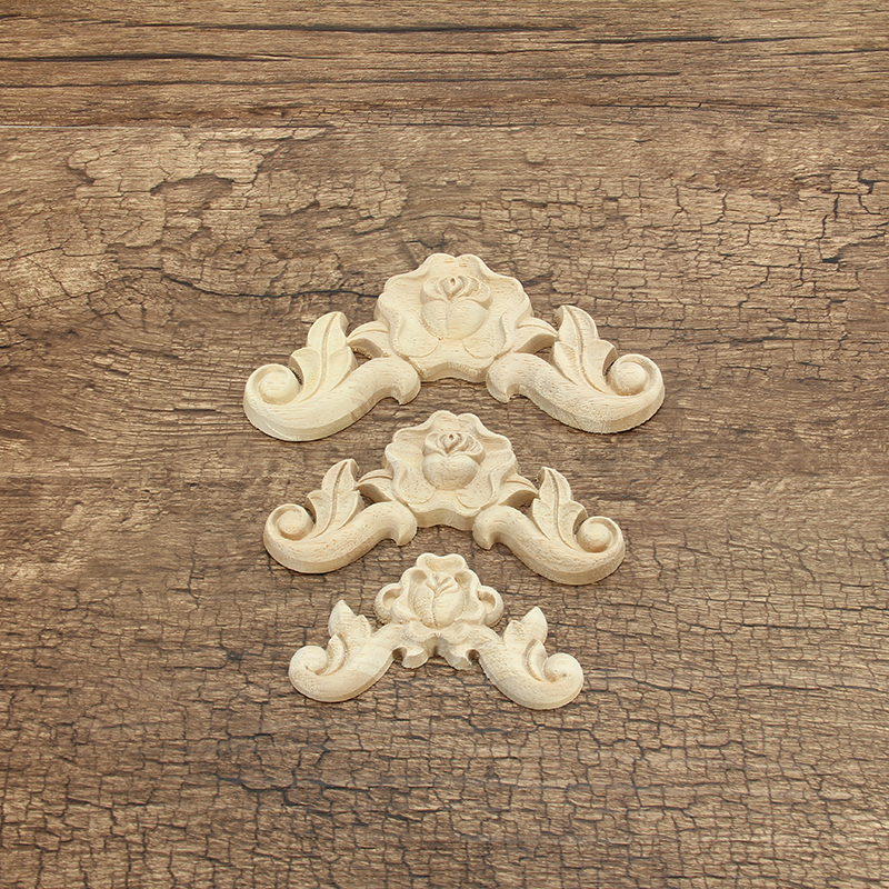 FloralCarvedWoodcarvingDecalCornerAppliqueWoodenFurnitureRoomWallDecorations-1376336-1