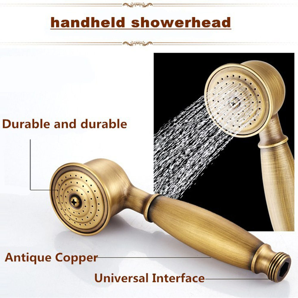 G12AntiqueCopperHandheldFaucetShowerHeadSprayingHighPressureShowerHeadwFlexible15mHoseforBathroom-1603926-8