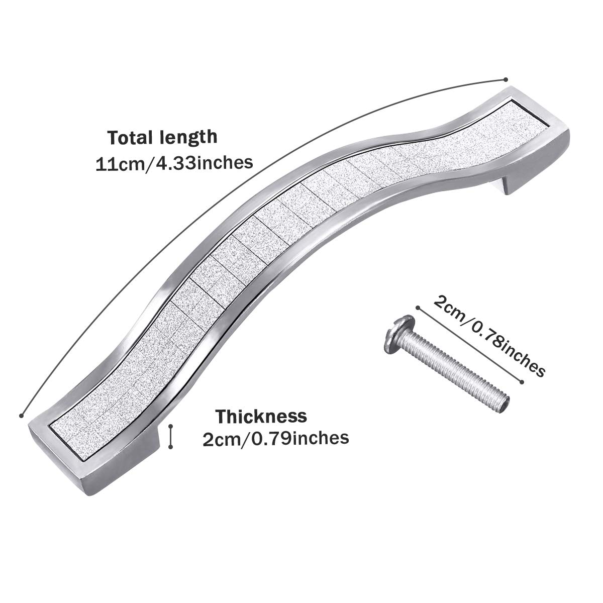 KINGDOWAY10Pcs96mmCrystalDiamondDoorKnobCabinetDrawerPullHandles-1573650-2