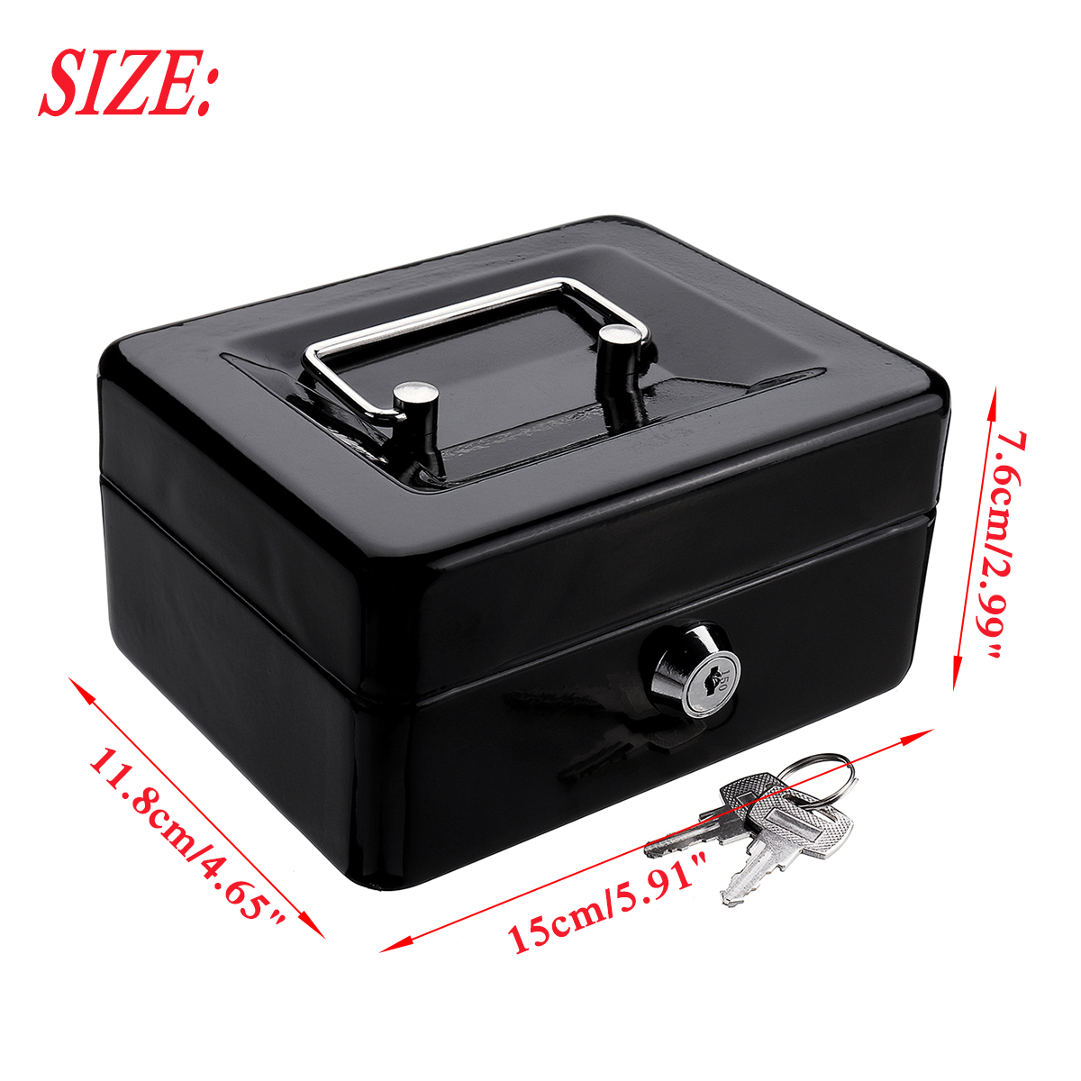 MiniPortableMoneySafeStorageCaseBlackSturdyMetalWithCoinTrayCashCarryBox-1346714-10