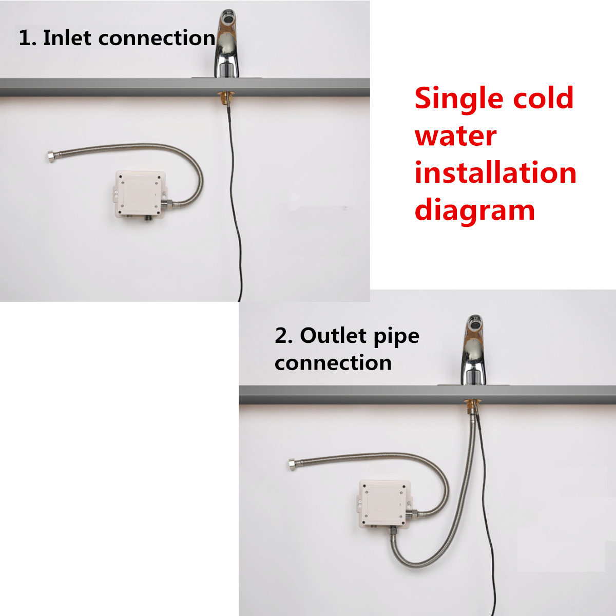 SinkMixerSensorTapChromeBrassAutomaticHandsFreeInfraredBasinFaucet-1802622-5