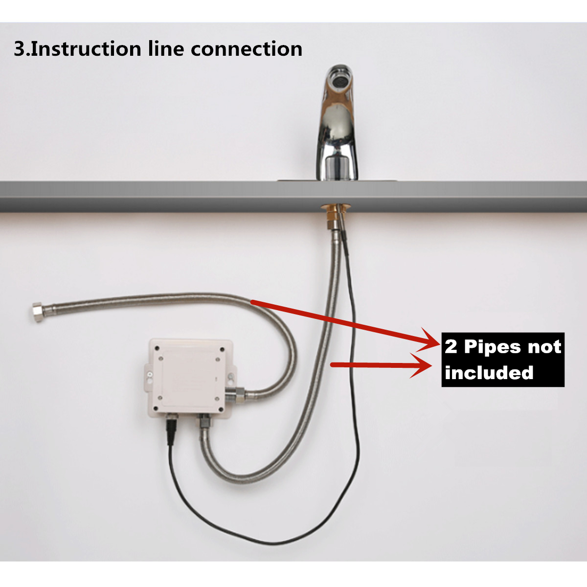 SinkMixerSensorTapChromeBrassAutomaticHandsFreeInfraredBasinFaucet-1802622-6