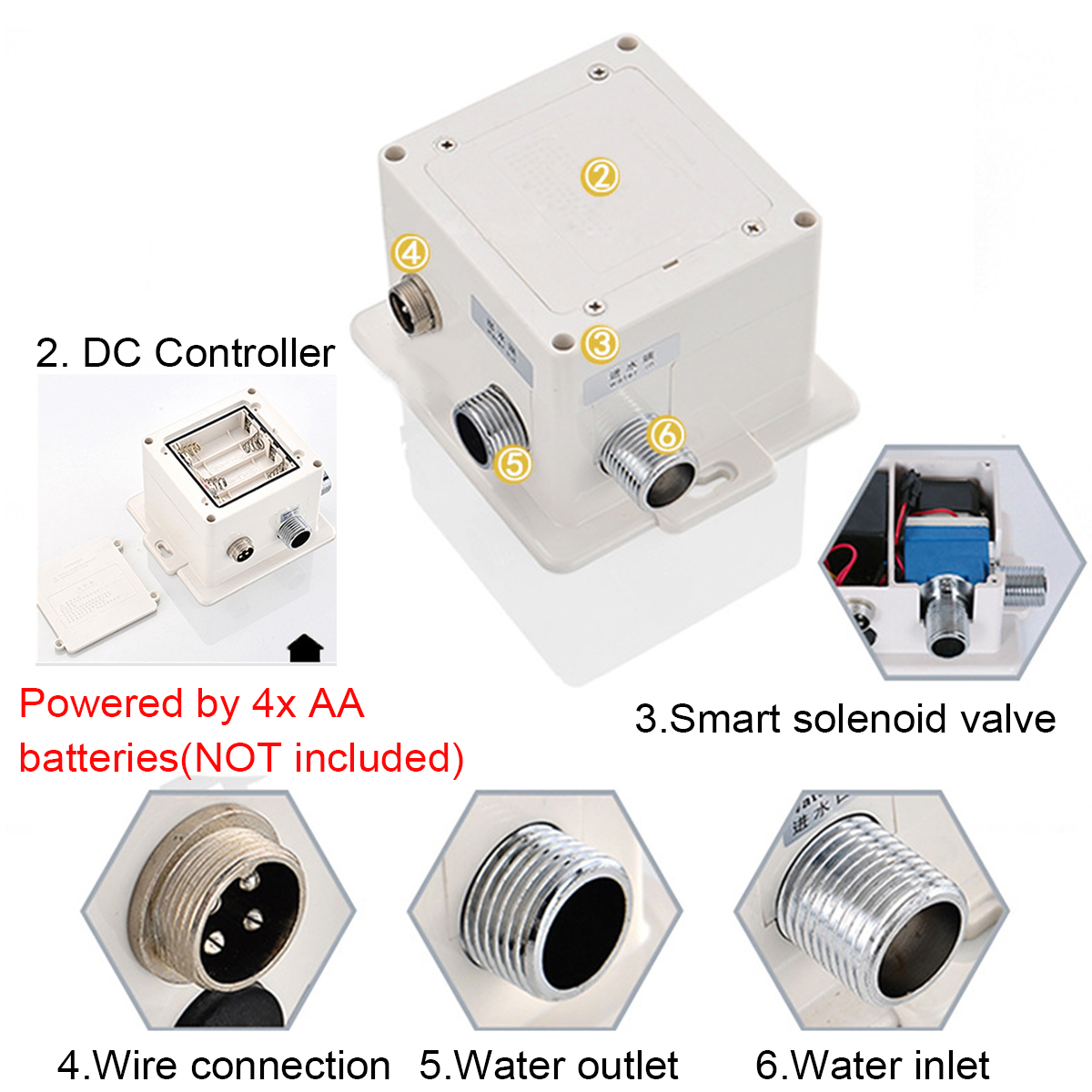 SinkMixerSensorTapChromeBrassAutomaticHandsFreeInfraredBasinFaucet-1802622-7