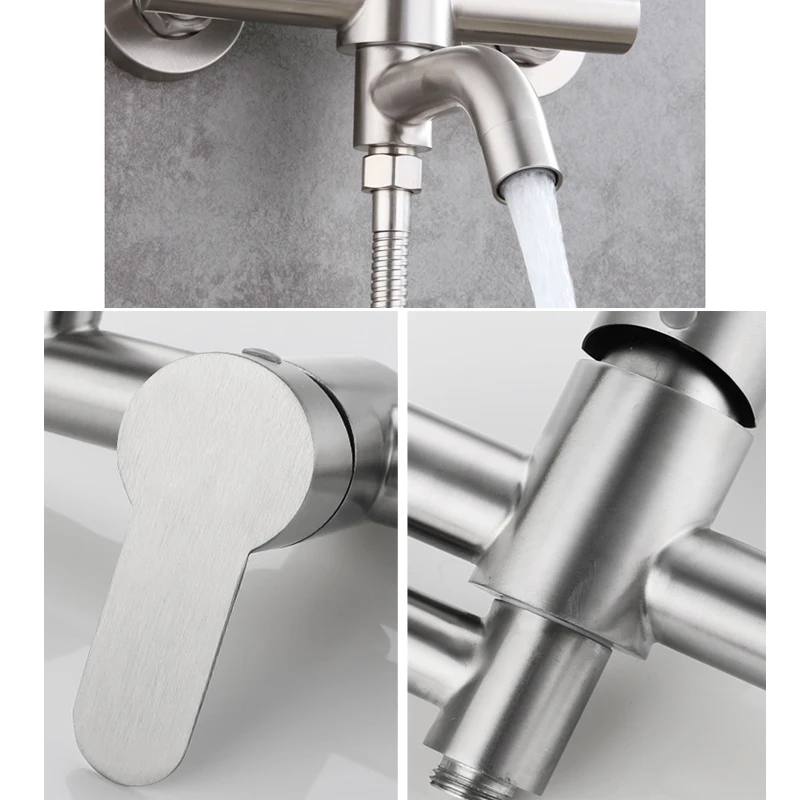 StainlessSteelG12HotandColdShowerMixerFaucetShowerDiverterWallMountedBathroomFixturesCeramicValveCor-2007467-7