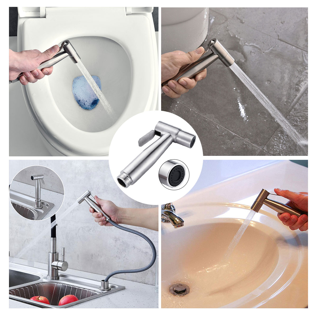 StainlessSteelHandheldDoucheBidetSprayShowerHeadToiletAdapterHoseKit-1678672-2