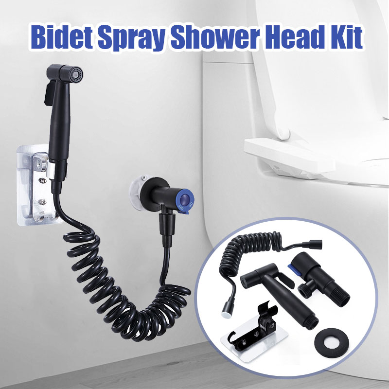 StainlessSteelHandheldDoucheBidetSprayShowerHeadToiletAdapterHoseKit-1678672-10