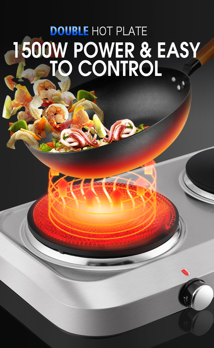 1500WElectricStovesStainlessSteelPanelCooktopDoubleHeatingPlateHotThermostatControlCookingAppliances-2014642-3