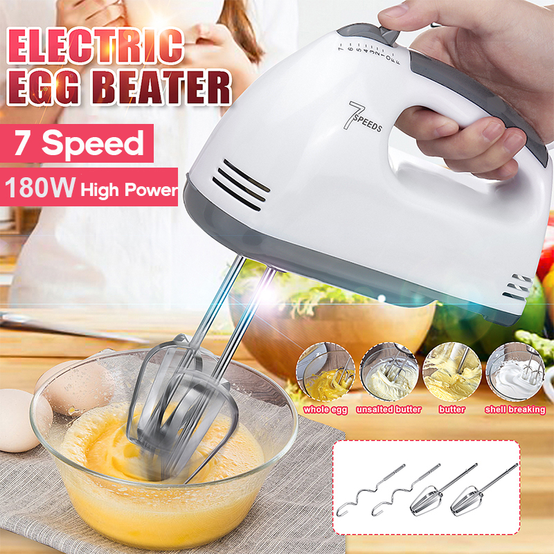 180WKitchenElectricHandMixerwith7SpeedsFoodBlenderEggBeaterCreamMixer-1715108-2