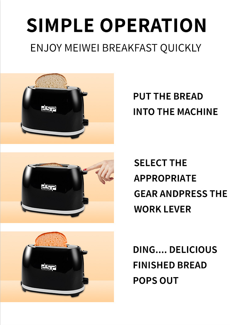 DSP850WMultifunctionElectricBreadToasterAutomaticBreakfastMachineHouseholdSandwichMakerWithDustCover-2008389-6