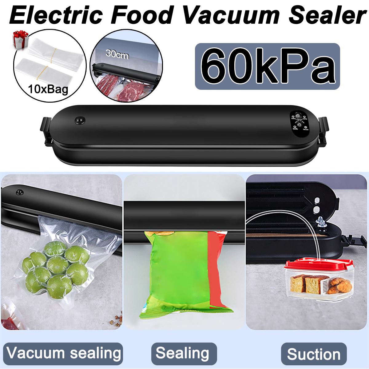 ElectricFoodVacuumSealerPowerfulMotorQuickSealing3Fresh-keepingModesforFoodPreservation-1905323-1