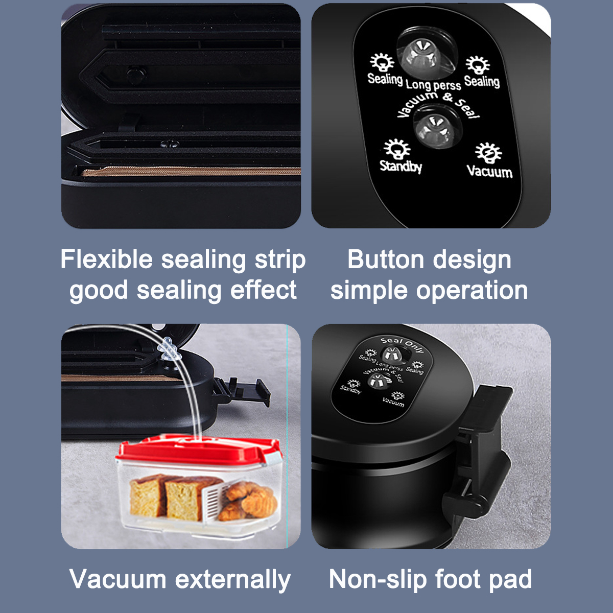 ElectricFoodVacuumSealerPowerfulMotorQuickSealing3Fresh-keepingModesforFoodPreservation-1905323-2