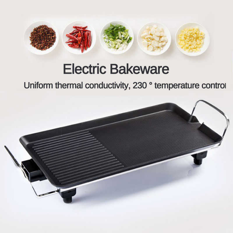 MultifunctionalElectricBakingPanHouseholdElectricBakingPanNon-stickSmokelessBarbecueMachine-1806926-2