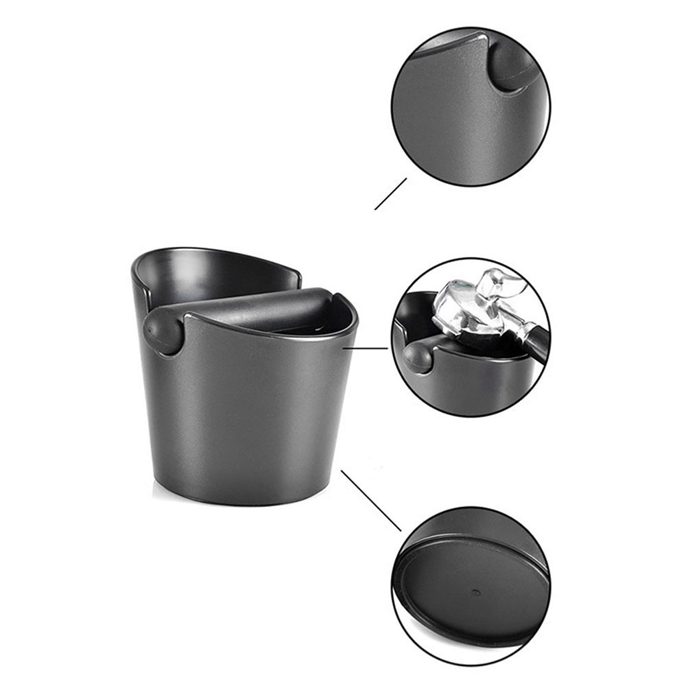 PlasticCoffeeSlagBucketBoxShock-AbsorbentPortableEspressoDumpBinGrindWasteBinAnti-slipRemovableBarCo-1992027-6