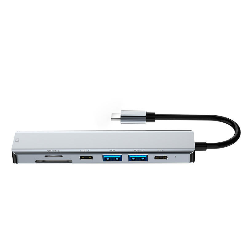 Basix7-in-1Type-CDockingStationUSB-CHubSplitterAdaptorwithUSB302USB-CDataPD87WUSB-C4K30HzHDMISDTFCar-1990896-4