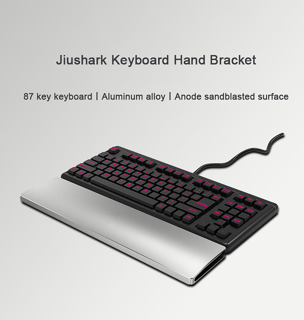 JiusharkMachineryKeyboardHandBracket87KeyWristGuardAluminumAlloyBracketPadKeyboardPalmRest-1737820-1