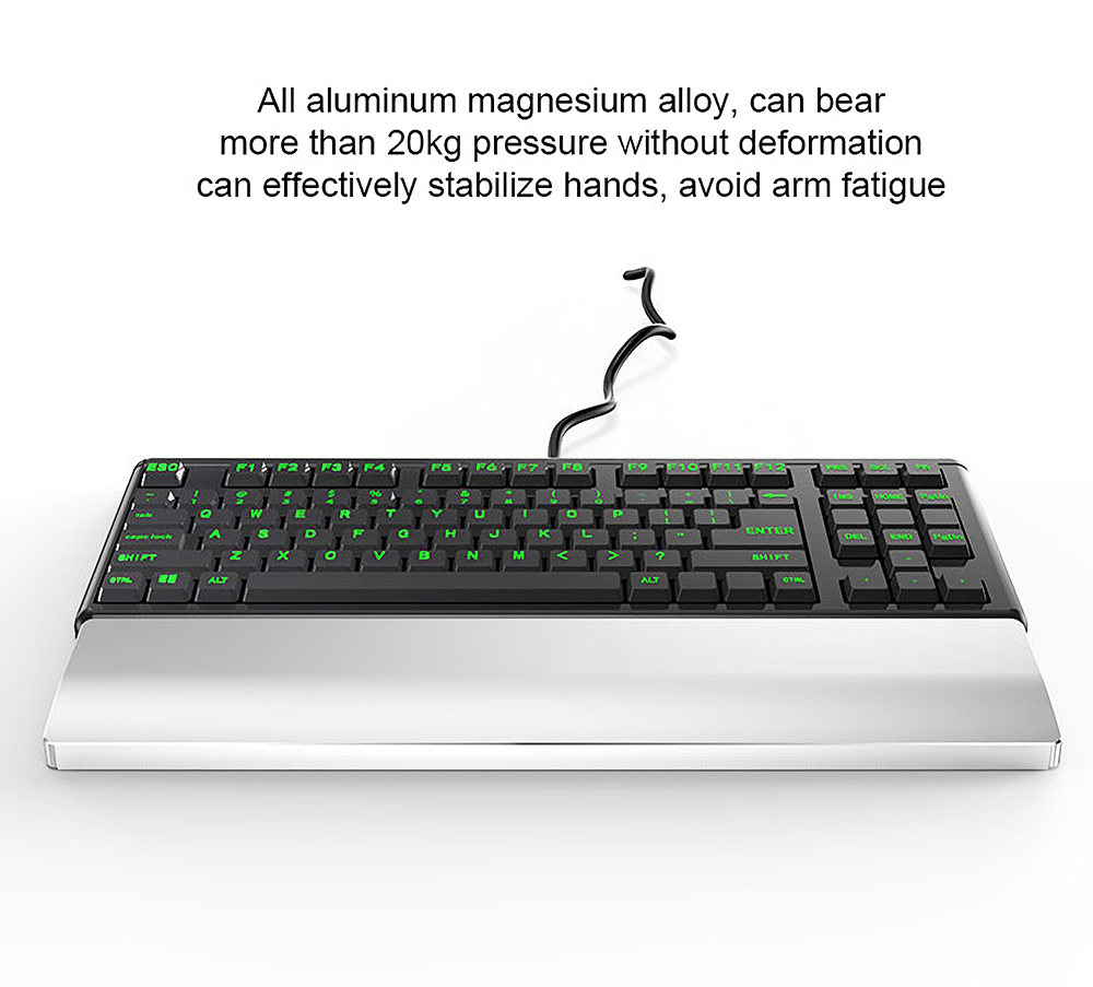 JiusharkMachineryKeyboardHandBracket87KeyWristGuardAluminumAlloyBracketPadKeyboardPalmRest-1737820-3