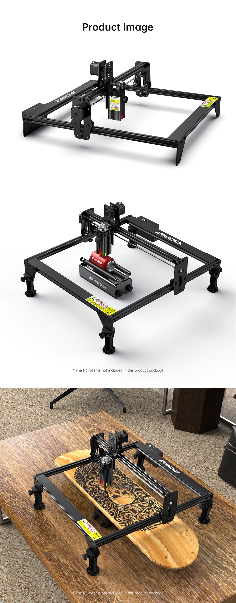 ATOMSTACKA5M40LaserEngravingMachineWoodCuttingUpgradedDesignDesktopDIYLaserEngraverDesignSupportForW-1859459-14