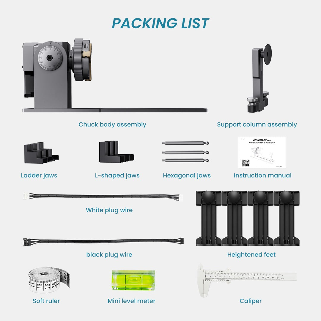 AtomstackR1Multi-functionChuckRotaryforLaserEngraver-1980919-6