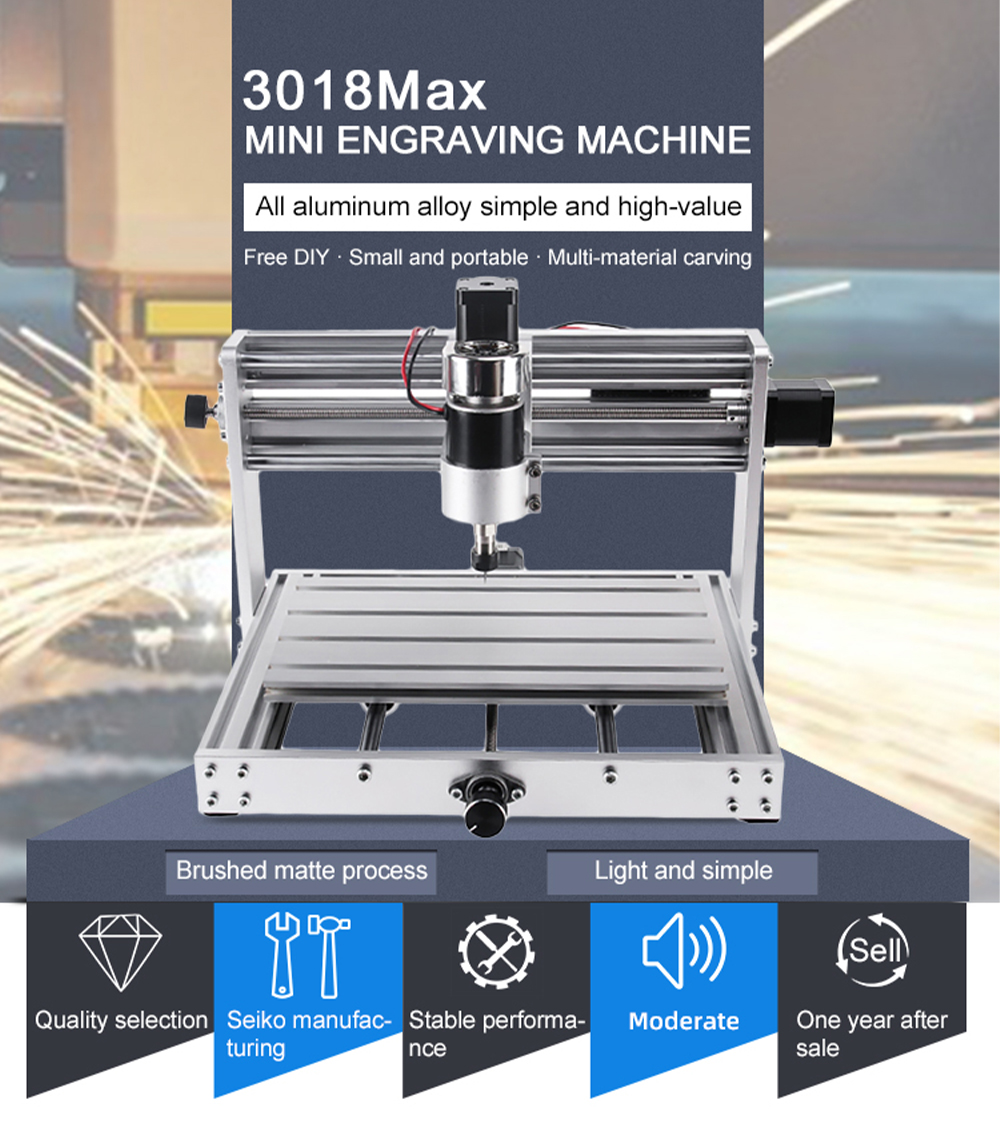 CNC3018MaxCNCRouterMetalEngravingMachineGRBLControlWith200wSpindleDIYEngraverWoodworkingMachineCutMD-2004839-1