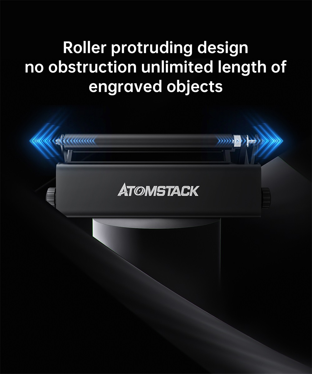 GEEKCREITxATOMSTACKR3AutomaticRotaryRollerforLaserEngravingMachineWoodCuttingDesignDesktopDIYLaserEn-1970134-6