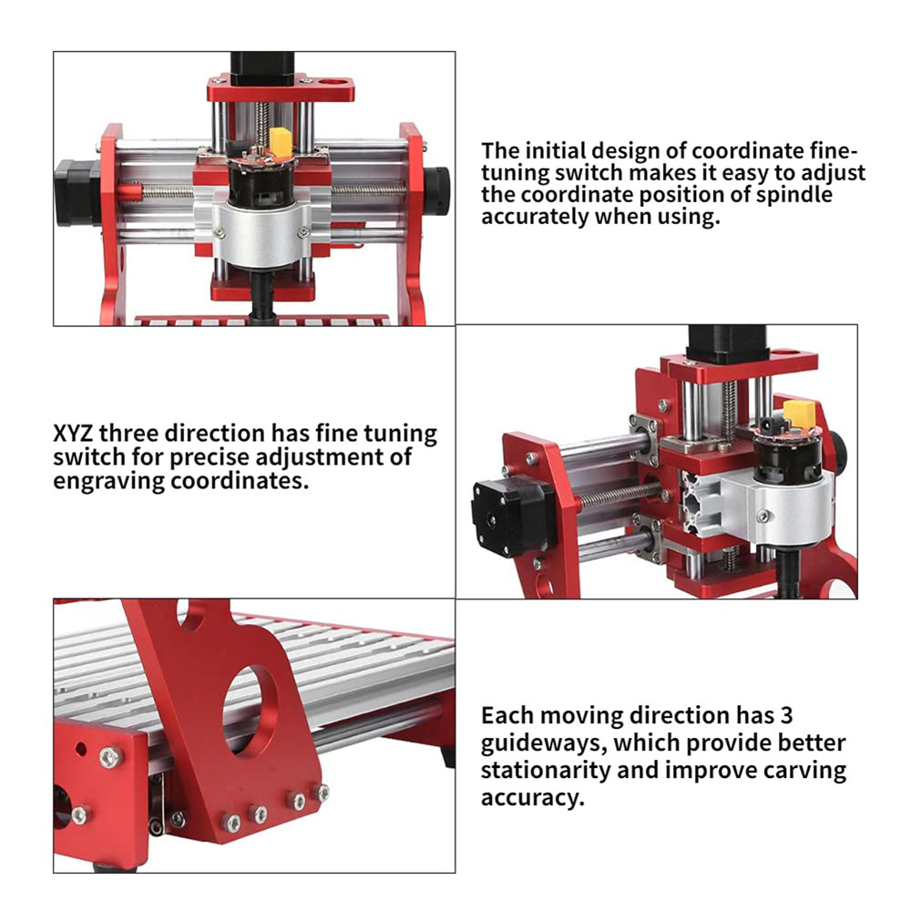 Red14193AxisMiniDIYCNCRouterEngravingMachineStandardSpindleMotorWoodCarvingMillingWoodworkingEngrave-2004393-8