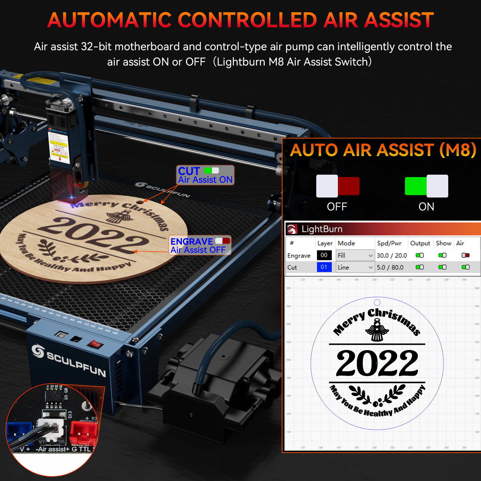 SCULPFUNAutomaticAirAssistKit12VVersionSuitableforupgradingS9S10toS30automaticairassistsystemincludi-1977068-7