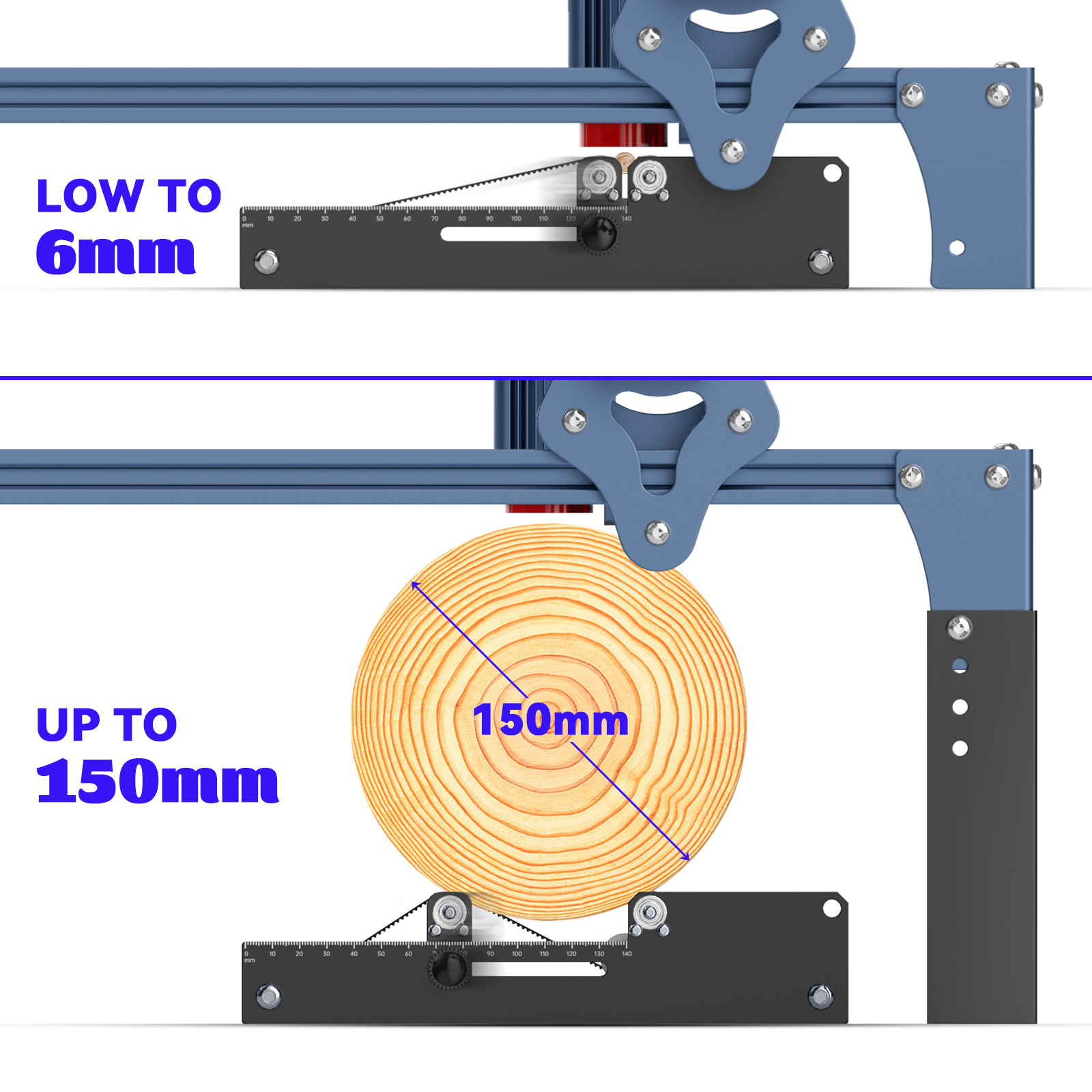 SCULPFUNLaserRotaryRollerforS9LaserEngraverY-axisRoller360degreeRotatingfor6-150mmEngravingDiameter4-1934417-6