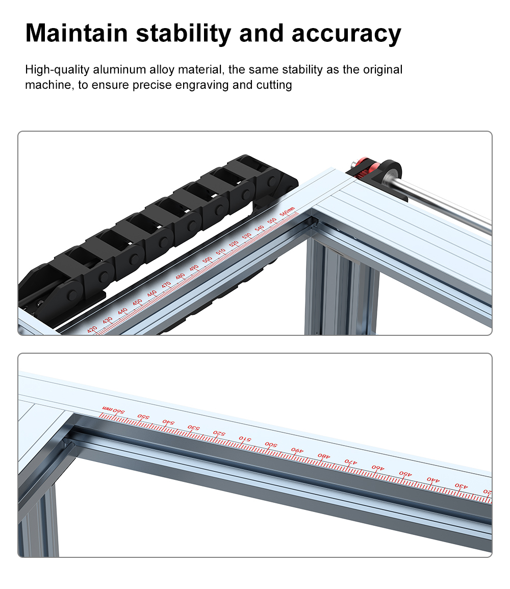 TWOTREESTS2LaserEngravingSize780x450mmExtensionKitLaserEngravingMachineUpgradeKitDIYExtensionKitAlum-1985235-9