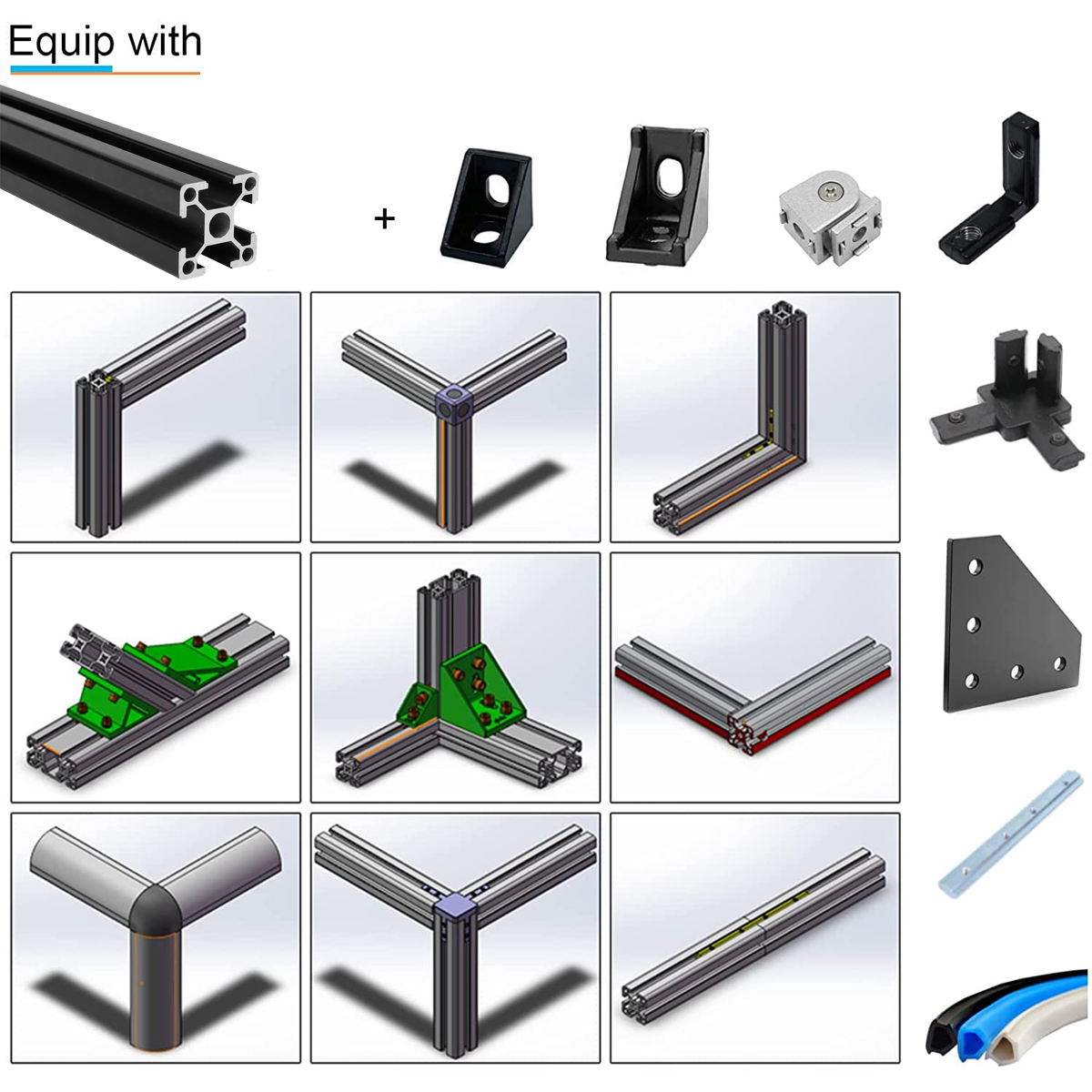 100-1200mmLength2020T-SlotAluminumProfilesExtrusionFrameForCNCStands-1940898-4