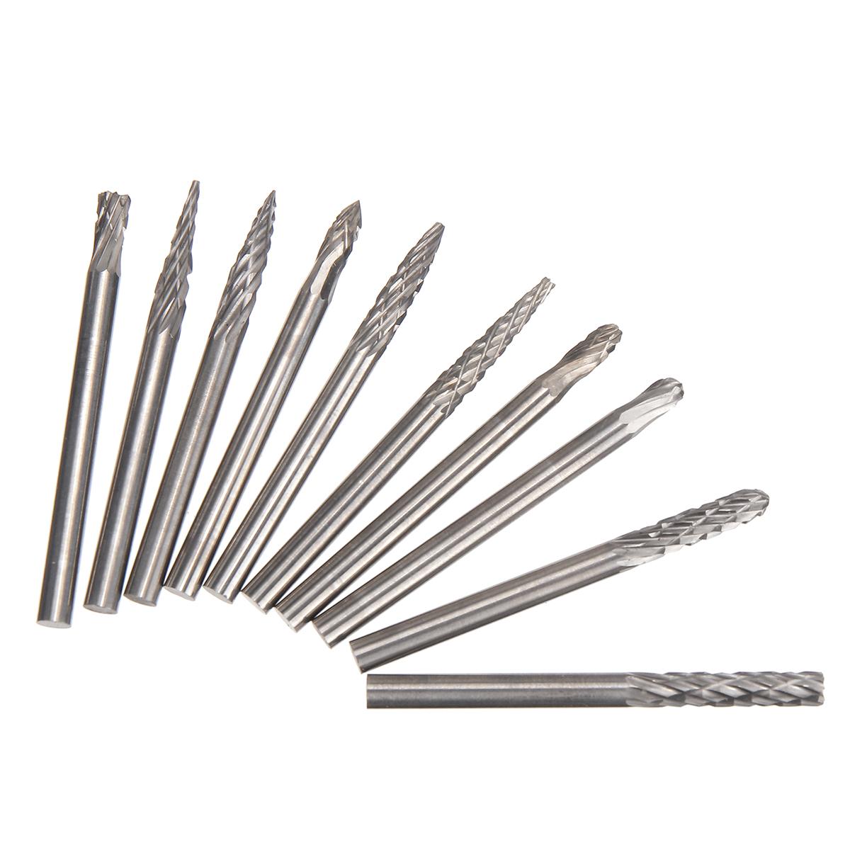 10Pcs3mmRoutingRouterDrillBitsSetForDremelCarbideRotaryBurrsToolsWoodStoneMetalRootCarvingMillingCut-1999866-5