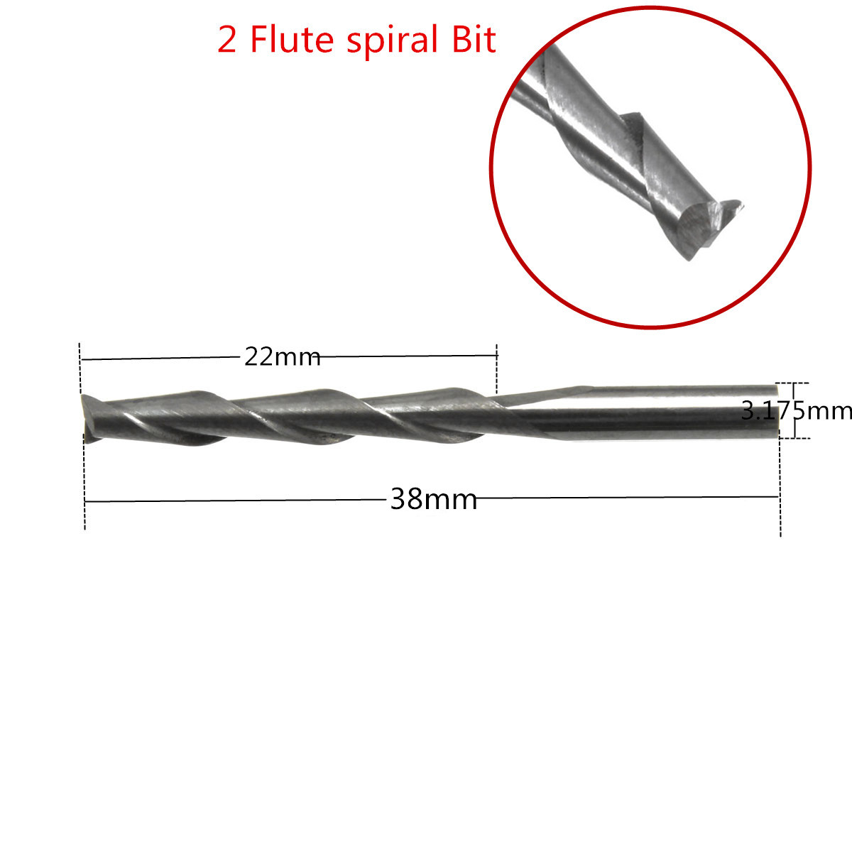 20Pcs3175mmCarbideCNC2FluteSpiralBitsEndMillRouter22mmCELMillingCutter-1671727-5