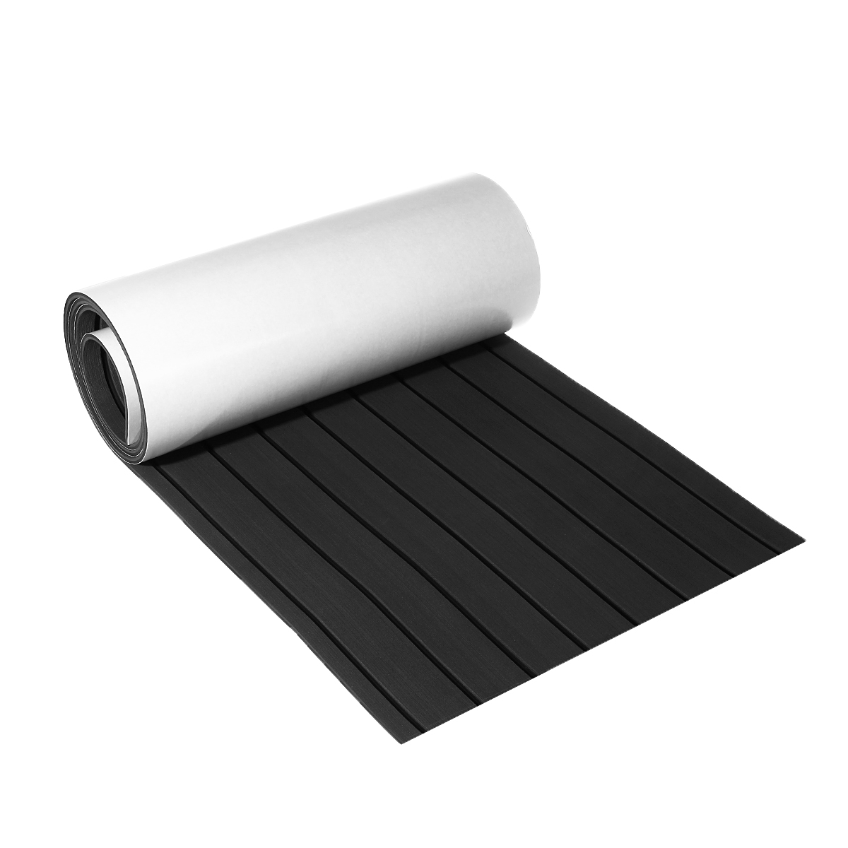 2400x450x6mmEVAFoamFauxTeakBoatFlooringDeckingSheetPadDarkGreyandBlackLine-1542588-1