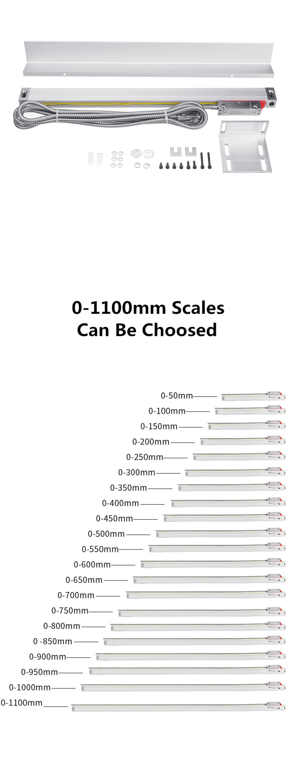 YIHAOGDYH23AxisGratingCNCMillingDigitalReadoutDisplayDROTTL50-1100mmElectronicLinearScaleEncodersLat-1583508-7