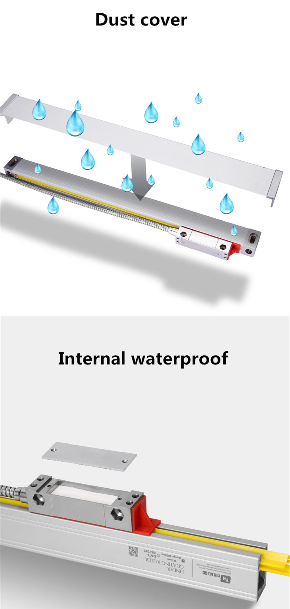 YIHAOGDYH23AxisGratingCNCMillingDigitalReadoutDisplayDROTTL50-1100mmElectronicLinearScaleEncodersLat-1583508-9