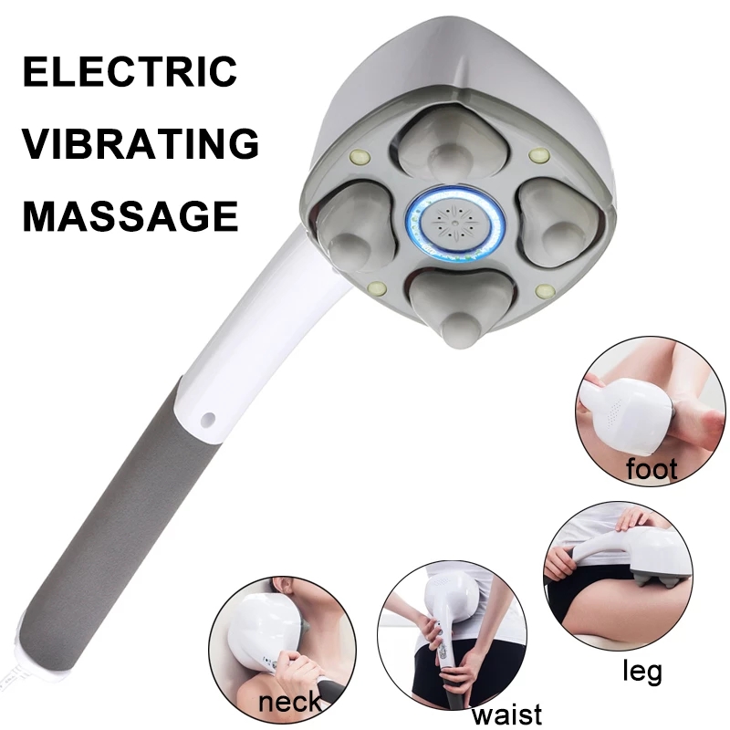 ElectricHandheldMassagerFourHeadMachineFullBodyNeckVertebraBackMuscleRelaxVibratingDeepTissueMassage-1824119-1